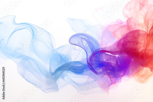 Colorful abstract background image like smoke and wave on white background