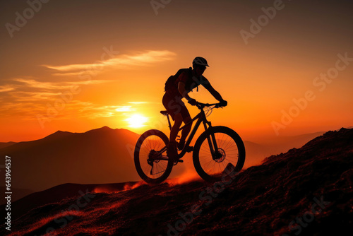 Adventure Begins: Biking at Sunrise © AIproduction