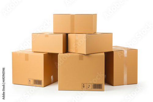 Moving Supplies: Cardboard Boxes Collection © AIproduction