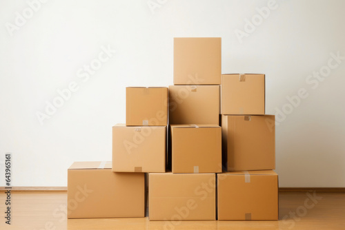 Cardboard Boxes for Your Moving Adventure © AIproduction
