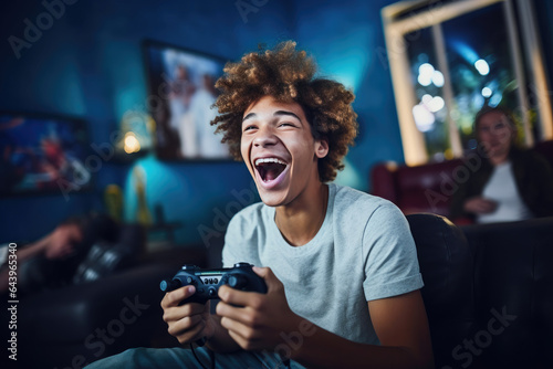 Youthful Gamer's Joyful Retreat