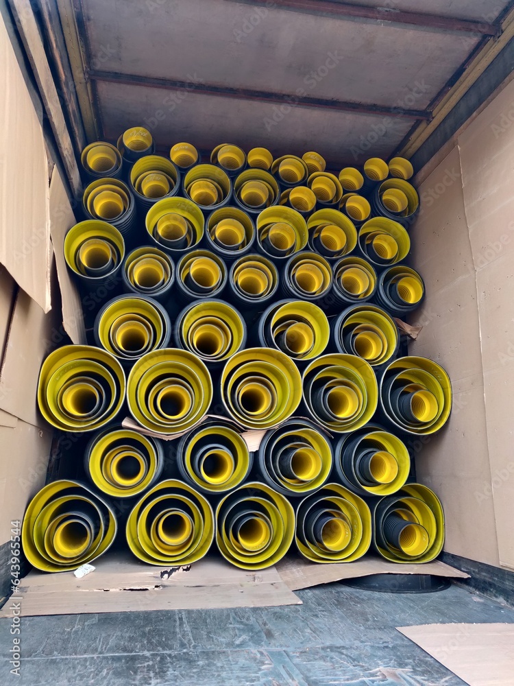 HDPE Corrugated Pipe, HDPE Pipes Manufacturers, HDPE DWC Yellow pipes