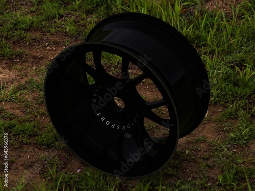 BBS CH-R Black Wheel with Painted Finish Rim 19 inches 3D model photo