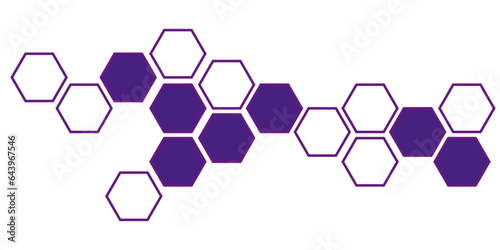 hexagon background.  purple colored hexagons