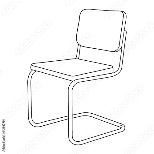 Chair outline illustration