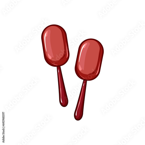 percussion maracas cartoon. maracas latin, mexico music, logo rumba percussion maracas sign. isolated symbol vector illustration