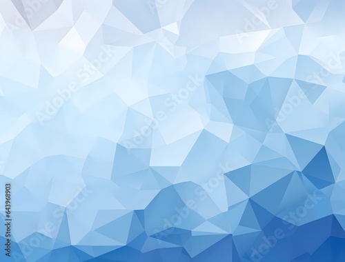 Aesthetic Blues: Monochromatic Polygonal Background in Style