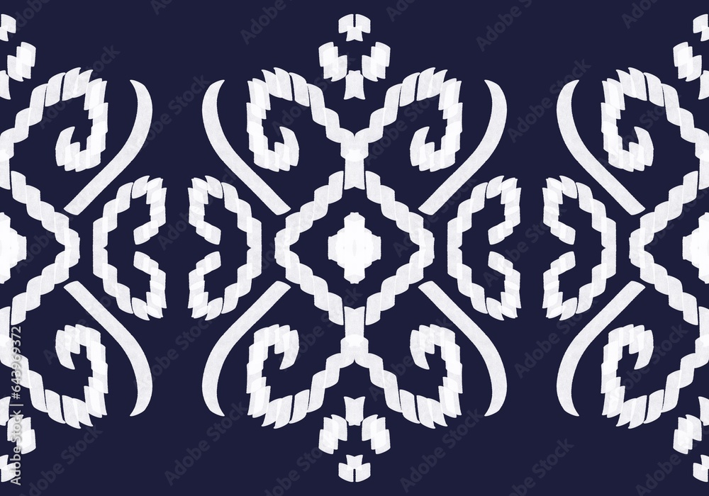 Fototapeta premium ethnic, ikat, patterns, geometric, native, tribal, boho, motif, aztec, textile, fabric, carpet, mandalas, african, american, india, flower, printing, wallpaper, silk, batik, fiber, asia, pape, abstrac