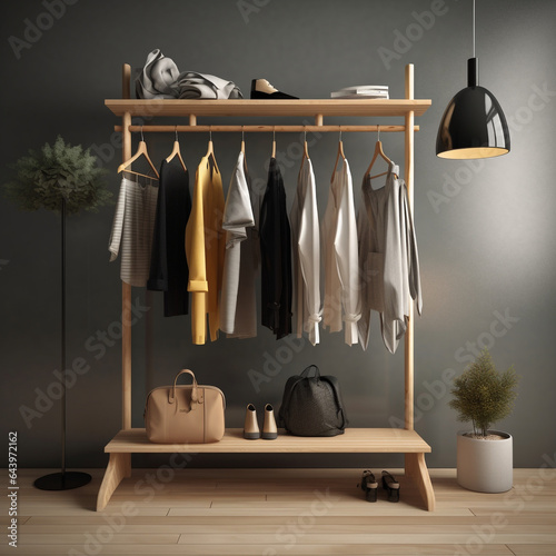 clothes hanger theme design illustration © Tuah