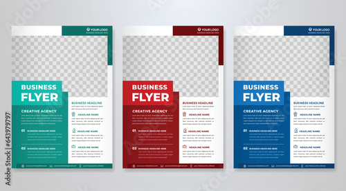 business flyer template editable vector design