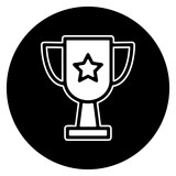 Winner success icon symbol image vector. Illustration of reward champion win championship bedge image design