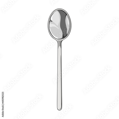 food spoon cartoon. fork silverware, metal knife, view cutlery food spoon sign. isolated symbol vector illustration