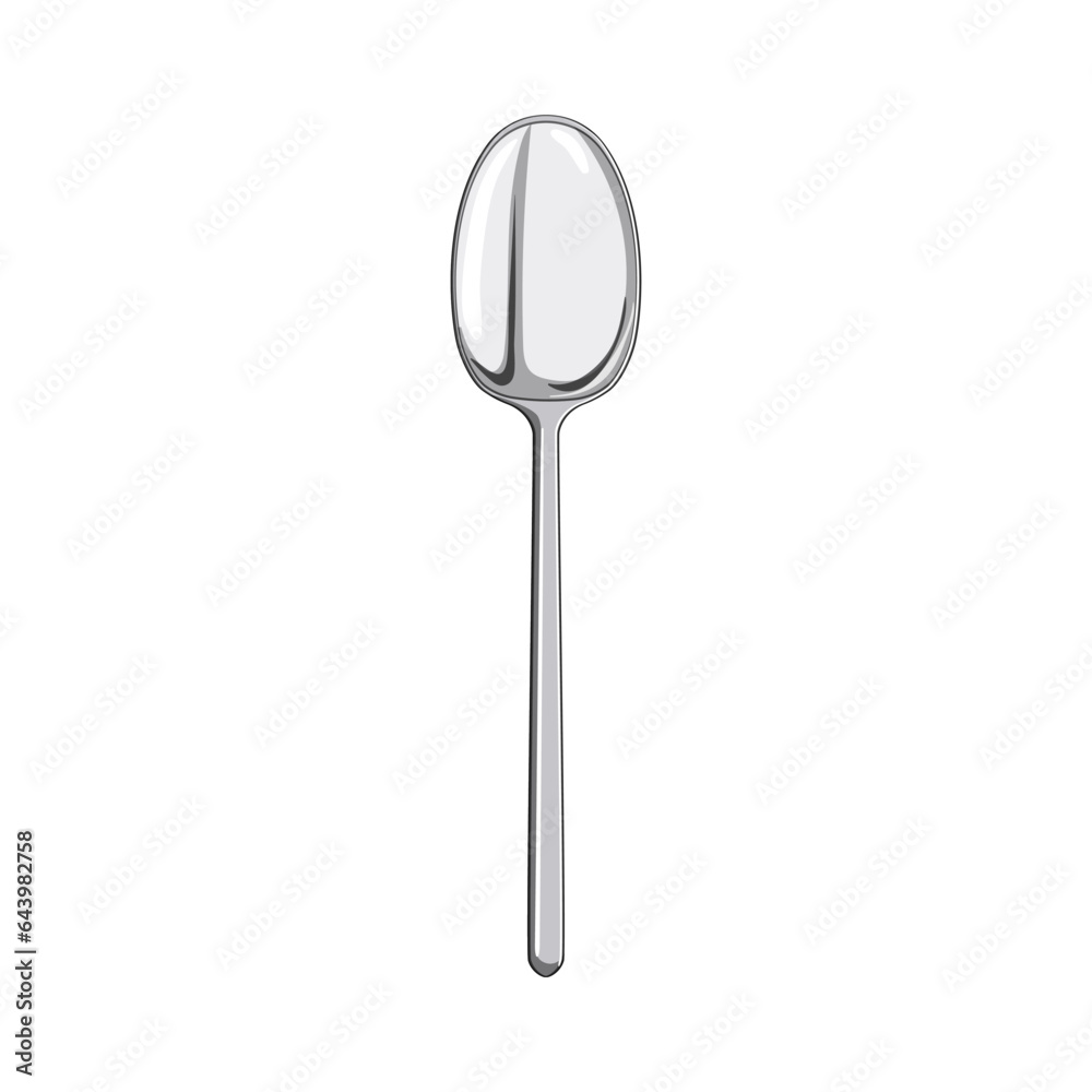 metal spoon cartoon. knife view, cutlery kitchen, steel cooking metal spoon sign. isolated symbol vector illustration metal spoon cartoon. knife view, cutlery kitchen, steel cooking metal spoon sign. isolated symbol vector illustration