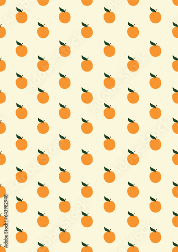 Seamless pattern with orange Eps 10 vector.