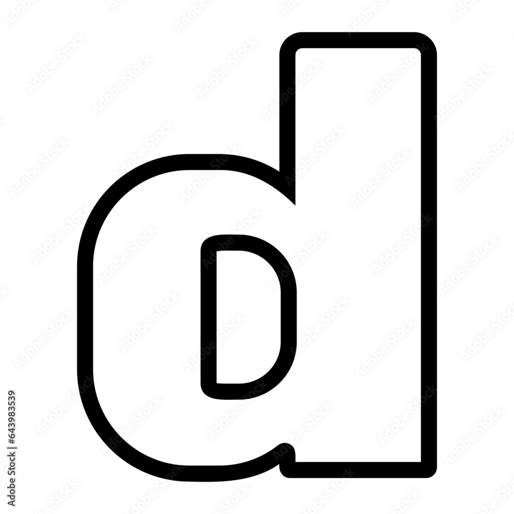 letter d icon letter d icon
