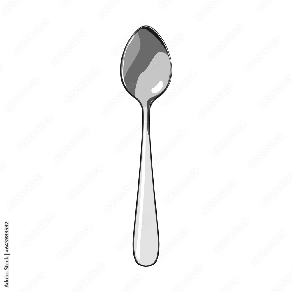 food tea spoon cartoon. steel black, table table, luxury drink food tea spoon sign. isolated symbol vector illustration food tea spoon cartoon. steel black, table table, luxury drink food tea spoon sign. isolated symbol vector illustration