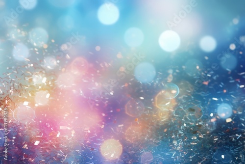 Abstract blurred rainbow glitter background Bright and colorful background