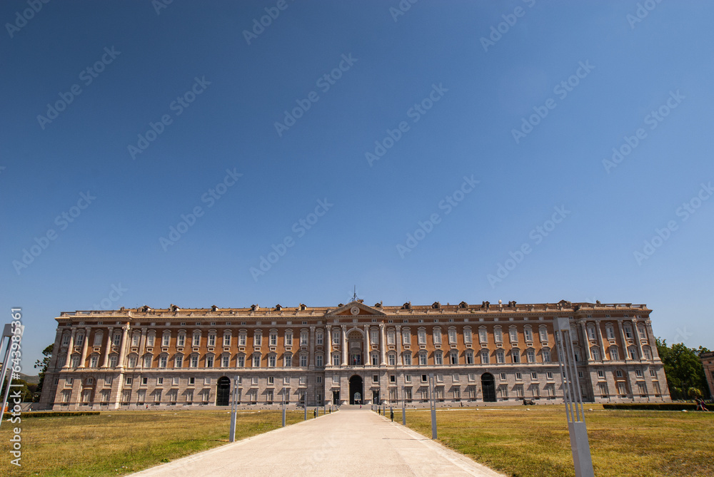 A view of Reggia di Caserta opened to public after the lockdown due Covid-19 emergency, Royal Palace of Caserta, one of the largest royal residences in the world, UNESCO World Heritage Site, Caserta, 