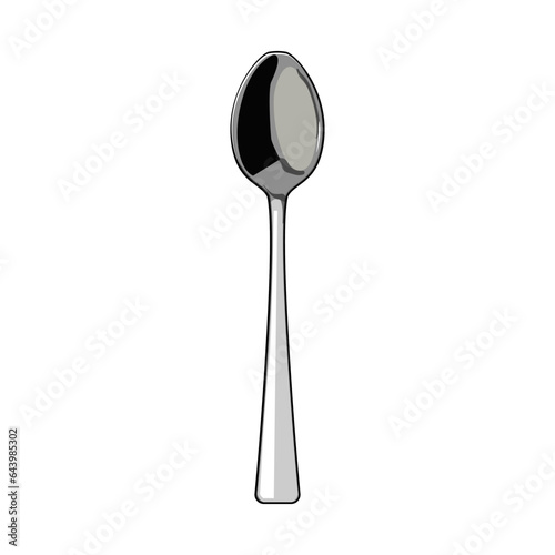 luxury tea spoon cartoon. drink stainless, ceylon top, cup coffee luxury tea spoon sign. isolated symbol vector illustration
