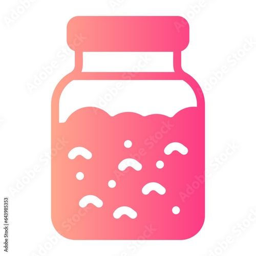 rolled oats gradient icon