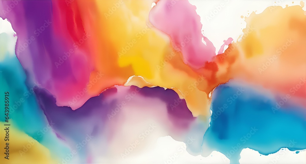 Elegant Colorful Abstract Watercolor Background, Colorful Liquid Paint Abstract, Abstract Watercolor Texture, High Resolution