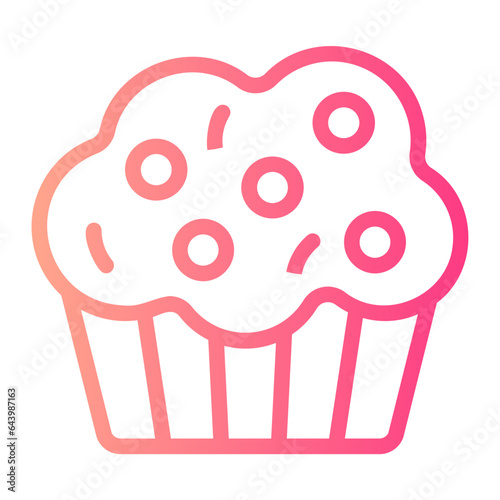 muffin gradient icon