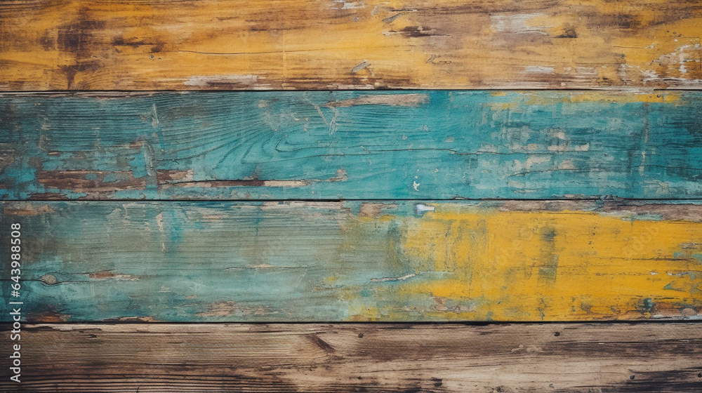 old blue and yellow painted wood background texture old blue and yellow painted wood background texture