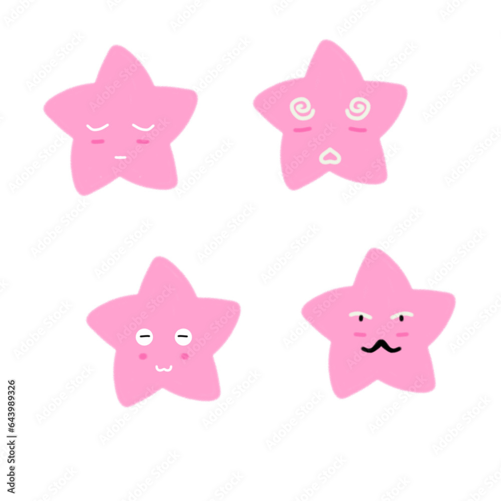 Pink star emoji
