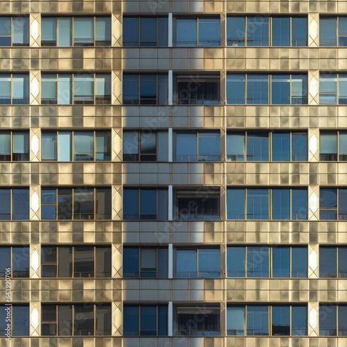 Seamless texture. The facade of the building