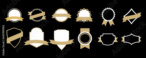 Vintage set Vector Badge, Ribbons , Logo and Labels