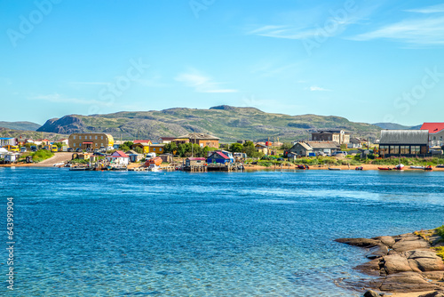 Coastal small fishing town of Teriberka.