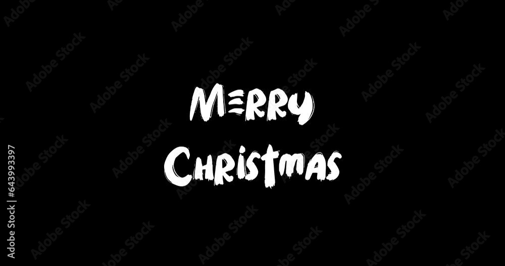 Merry Christmas Transition Bold Text Typography Effect of Animation on Black Background Merry Christmas Transition Bold Text Typography Effect of Animation on Black Background