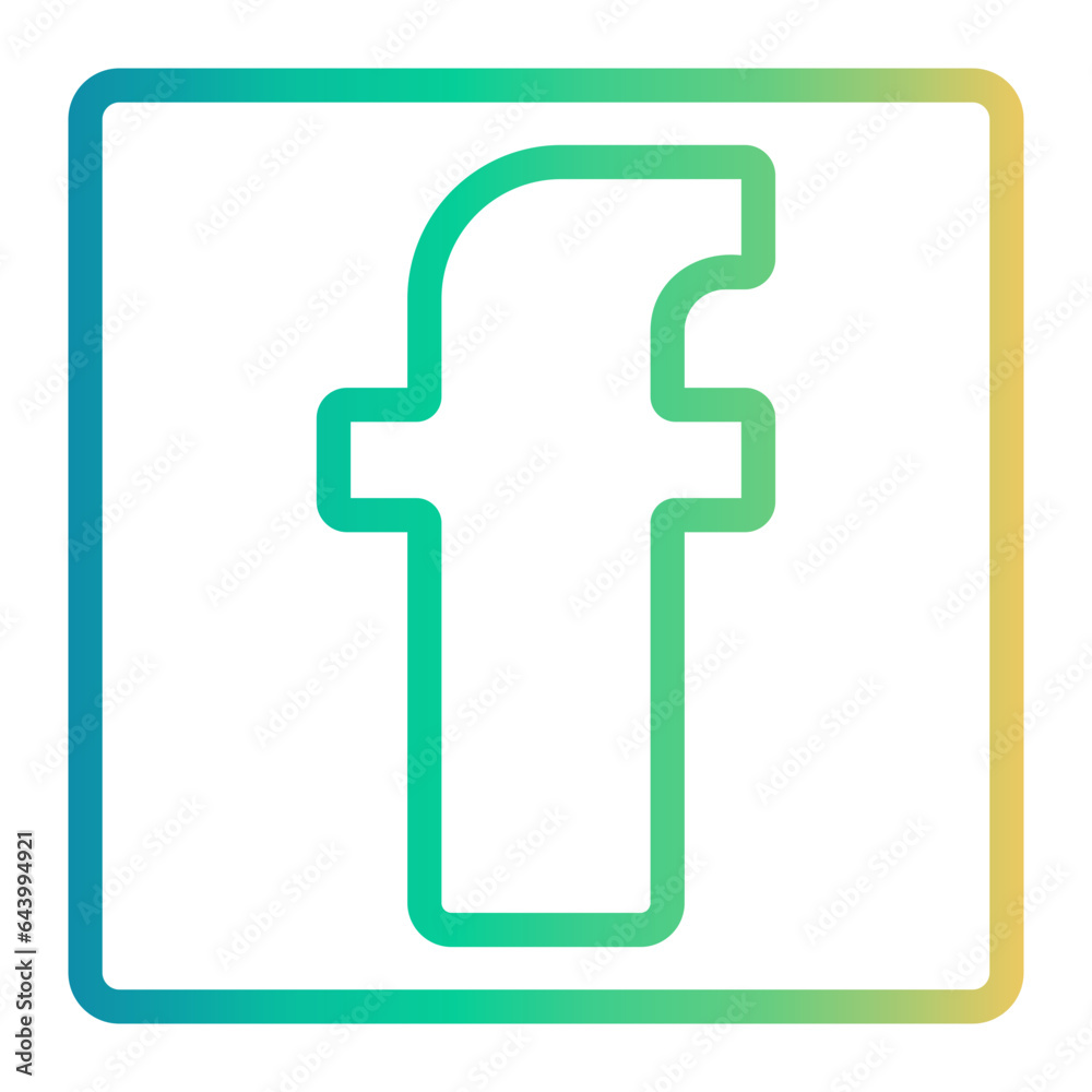 Obraz premium letter f icon