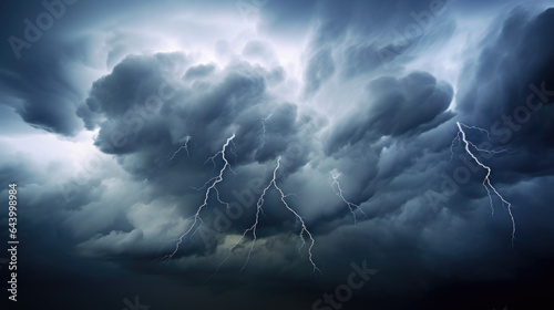 A macro shot of a thundercloud swirling in a turbulent sky