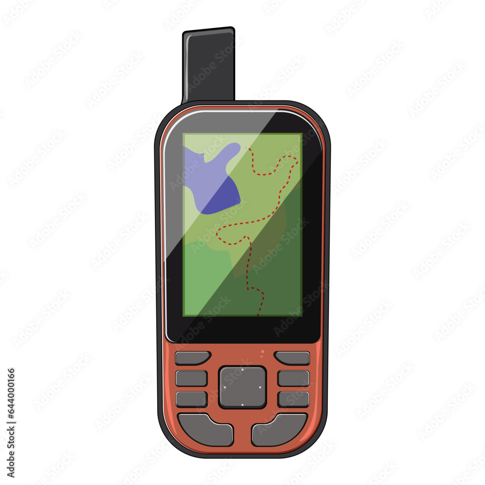 navigator gandheld gps cartoon. equipment location, positioning travel, digital adventure navigator gandheld gps sign. isolated symbol vector illustration navigator gandheld gps cartoon. equipment location, positioning travel, digital adventure navigator gandheld gps sign. isolated symbol vector illustration