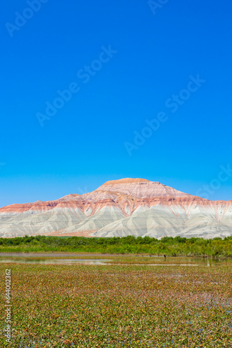 Kiz Tepesi or Rainbow Hills in Nallihan Bird Sanctuary in Ankara photo