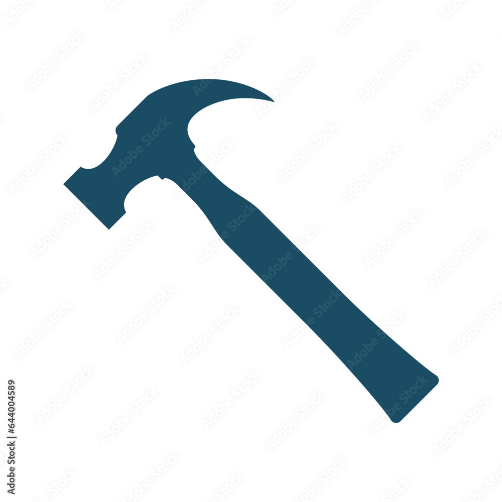 Claw hammer svg cut file. Isolated vector illustration. Claw hammer svg cut file. Isolated vector illustration.