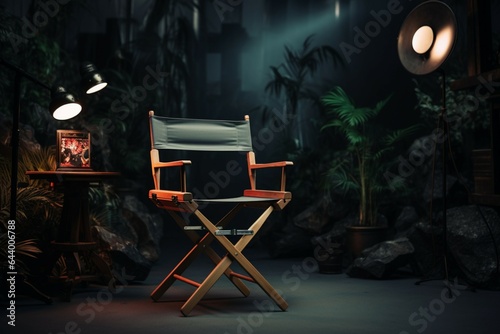 A studio's centerpiece: the director's chair, where vision meets action. photo