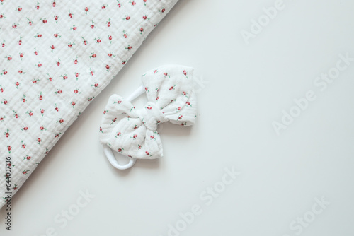 Handmade bow isolated on white background