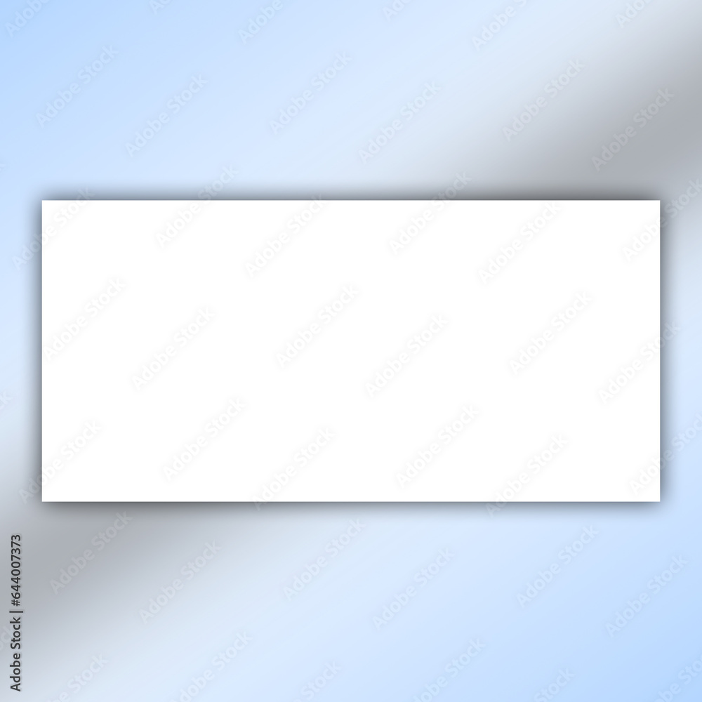 Square Frame and Blue Background - 3D Illustration Square Frame and Blue Background - 3D Illustration