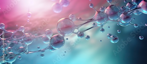 Chemistry equipment isolated pastel background Copy space