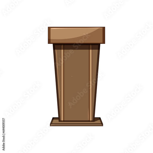 platform podium cartoon. display pedestal, stand abstract, scene studio platform podium sign. isolated symbol vector illustration