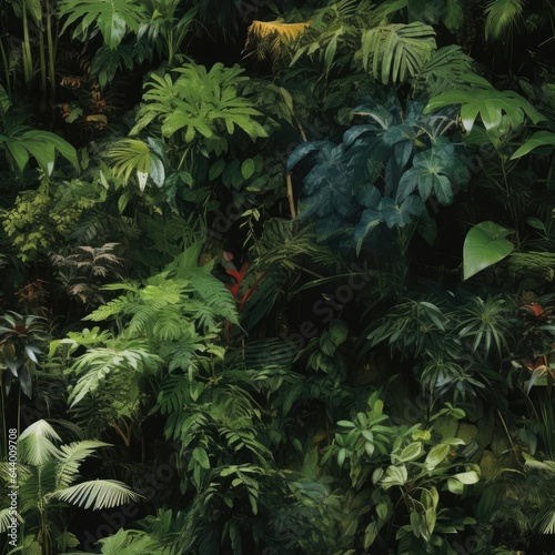 Seamless texture. Tropical jungle