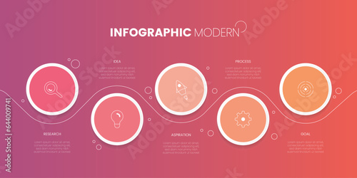 Timeline infographic design with options or steps. Infographics for business concept. Can be used for presentations workflow layout, banner, process, diagram, flow chart, info graph, annual report.