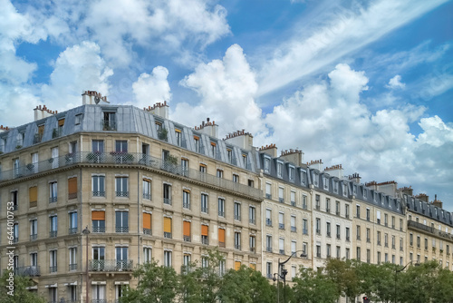 Photography Paris, beautiful building boulevard Arago, in the 5e arrondissement, a luxury di
