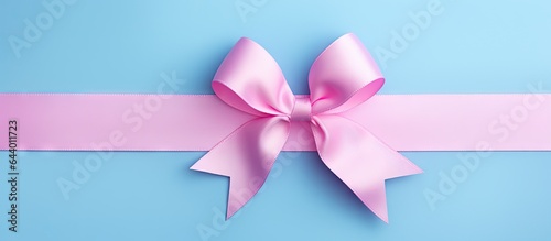 Awareness ribbon for birth defects SID infertility pregnancy loss and prenatal infection prevention on a isolated pastel background Copy space Clipping path included