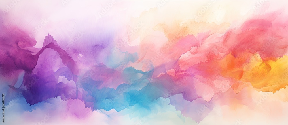 Isolated isolated pastel background Copy space with abstract watercolor design