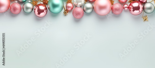 Christmas song isolated pastel background Copy space