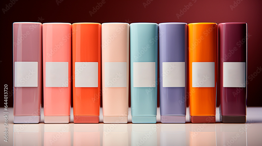 Professional Lipstick Cosmetic Product Mockup. Generative AI. Professional Lipstick Cosmetic Product Mockup. Generative AI.