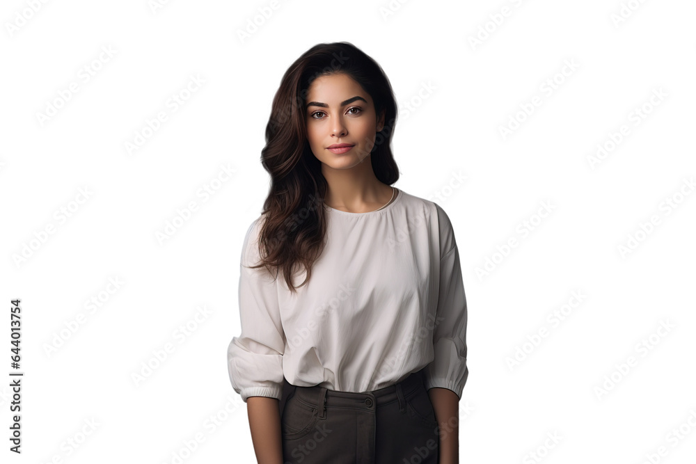 isolated png portrait of natural beautiful young woman in casual style isolated png portrait of natural beautiful young woman in casual style